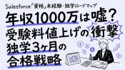 Salesforce資格で年収1000万は嘘？受験料値上げと独学3ヶ月の戦略。サムネイル画像